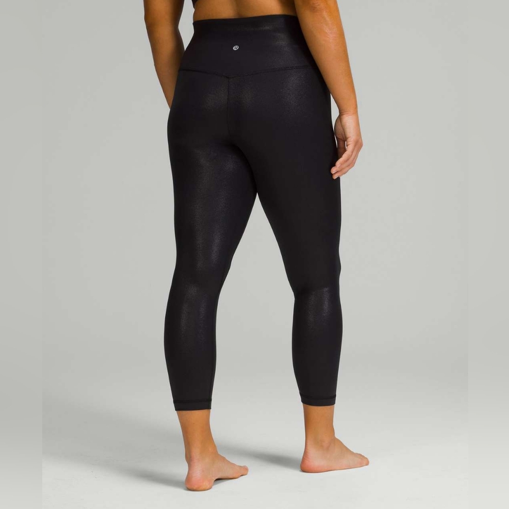 Lululemon Align High-Rise Pant 25" *Shine Radiate Foil Print Black